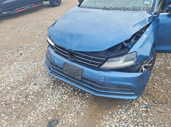 3VWDB7AJ0JM259319 2018 VOLKSWAGEN JETTA Blue Widok wnętrza z tyłu