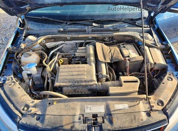 3VWDB7AJ1HM275409 2017 VOLKSWAGEN JETTA Синий Вид задней части салона