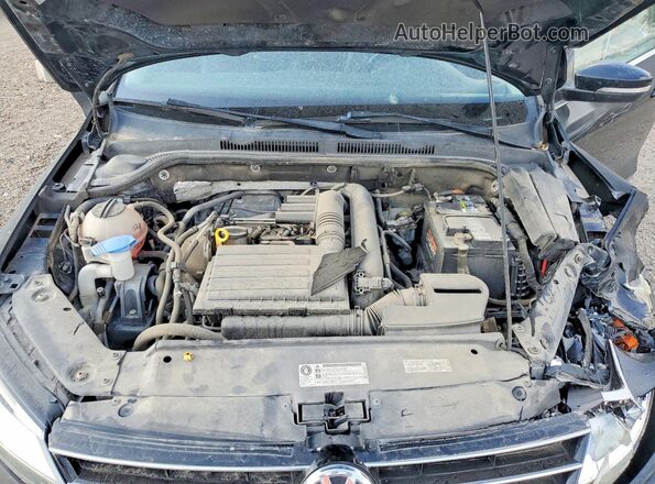 3VWDB7AJ1HM399552 2017 VOLKSWAGEN JETTA Black Widok wnętrza z tyłu