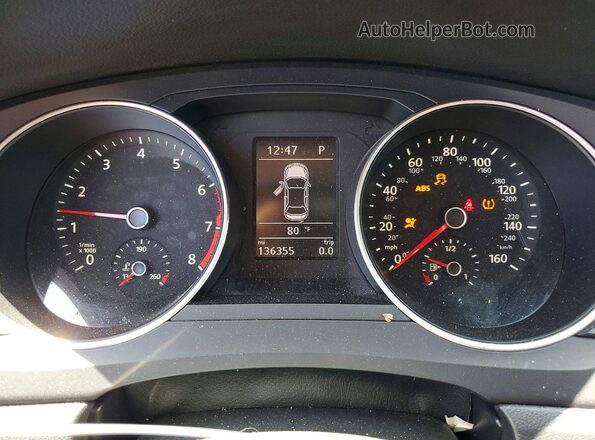 3VWDB7AJ4HM206603 2017 VOLKSWAGEN JETTA Gray Widok zestawu wskaźników