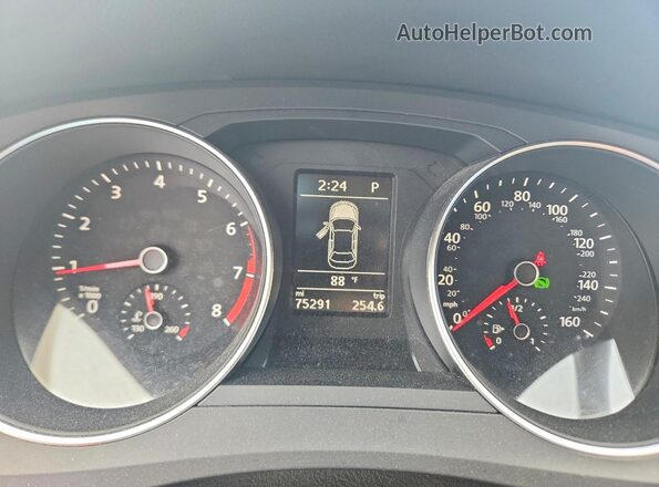 3VWDB7AJ4HM399285 2017 VOLKSWAGEN JETTA White ხელსაწყოთა პანელის ხედი