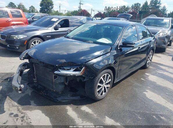 3VWDB7AJ5HM274537 2017 VOLKSWAGEN JETTA Black Առջևի ձախ երեք քառորդ տեսարան