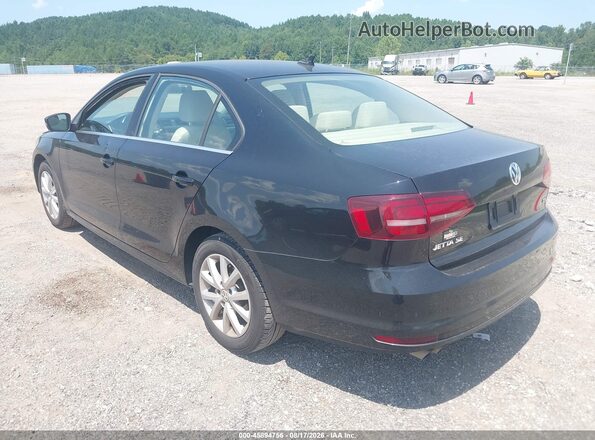 3VWDB7AJ5HM312459 2017 VOLKSWAGEN JETTA Black Tył lewy