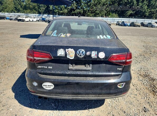 3VWDB7AJ5HM335613 2017 VOLKSWAGEN JETTA Black უკანა ხედი