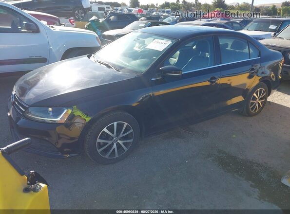 3VWDB7AJ6HM376820 2017 VOLKSWAGEN JETTA Черный Передняя левая четверть
