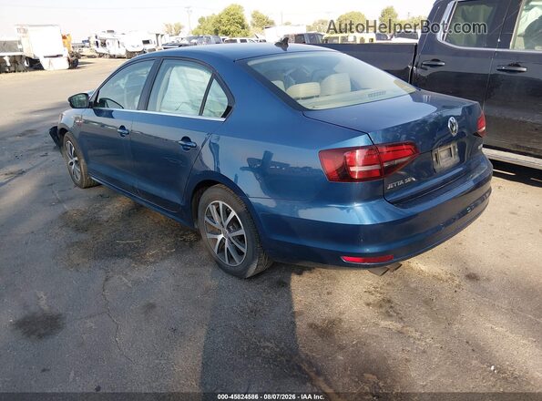 3VWDB7AJ6HM412439 2017 VOLKSWAGEN JETTA Blue Задня ліва чверть