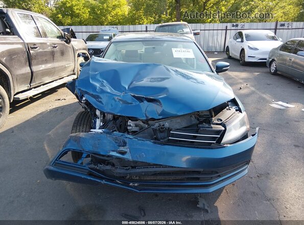 3VWDB7AJ6HM412439 2017 VOLKSWAGEN JETTA Blue Вид щитка приладів