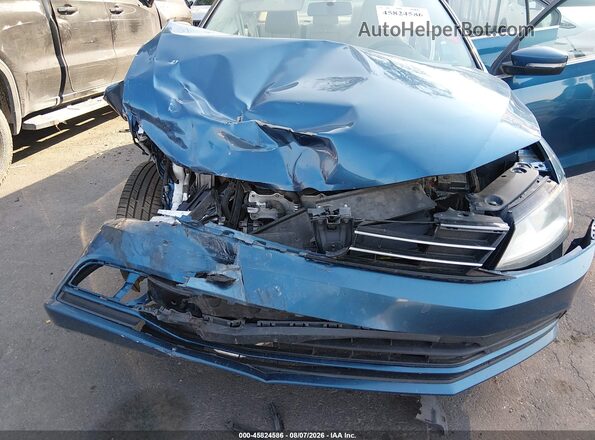 3VWDB7AJ6HM412439 2017 VOLKSWAGEN JETTA Blue Вид спереду