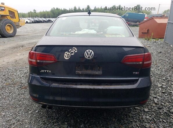 3VWDB7AJ7HM306775 2017 VOLKSWAGEN JETTA Black უკანა ხედი