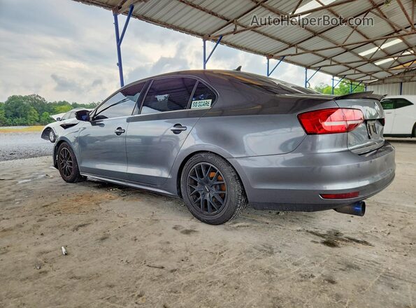 3VWDB7AJ7HM395781 2017 VOLKSWAGEN JETTA Gray Rear left