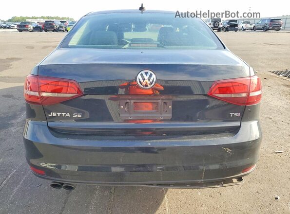 3VWDB7AJ8HM306641 2017 VOLKSWAGEN JETTA Black უკანა ხედი