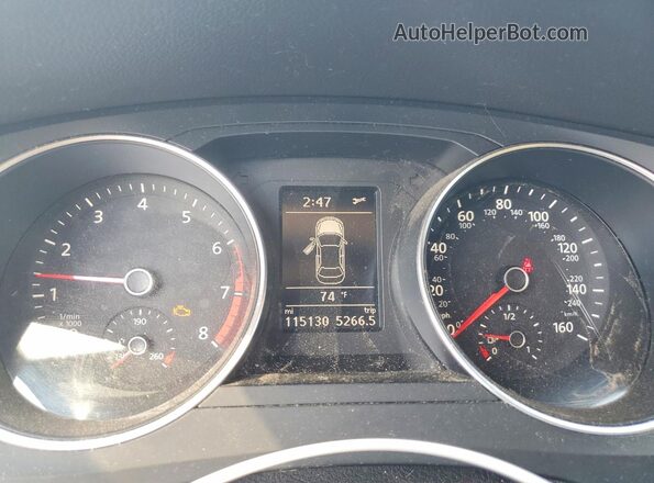3VWDB7AJ8HM365270 2017 VOLKSWAGEN JETTA Blue Widok zestawu wskaźników
