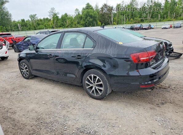 3VWDB7AJ8HM396325 2017 VOLKSWAGEN JETTA Black Tył lewy