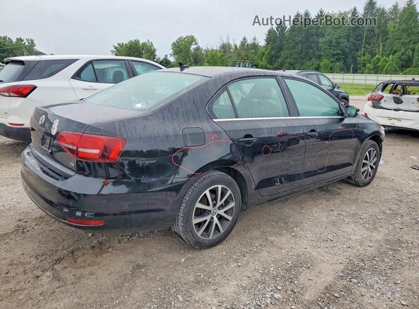 3VWDB7AJ8HM396325 2017 VOLKSWAGEN JETTA Black Tył prawy