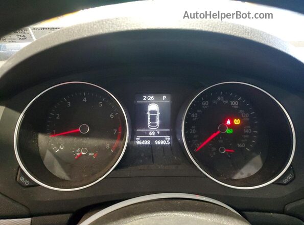3VWDB7AJ8HM413379 2017 VOLKSWAGEN JETTA Gray Instrument cluster view