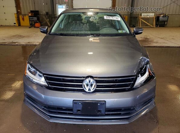 3VWDB7AJ8HM413379 2017 VOLKSWAGEN JETTA Gray Front view