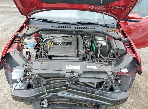 3VWDB7AJ9HM368730 2017 VOLKSWAGEN JETTA Red Vista interior trasera