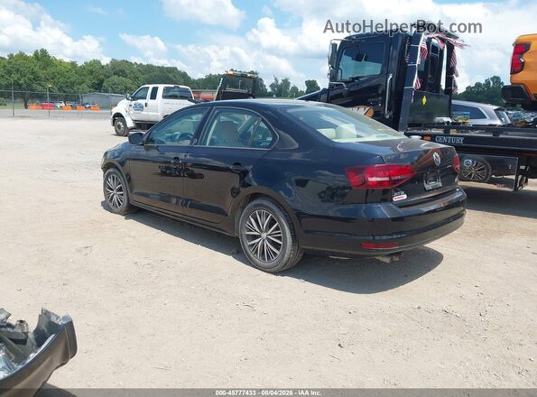 3VWDB7AJ9JM209647 2018 VOLKSWAGEN JETTA Black Tył lewy
