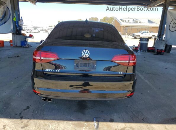 3VWDB7AJXHM219419 2017 VOLKSWAGEN JETTA Black Widok z tyłu