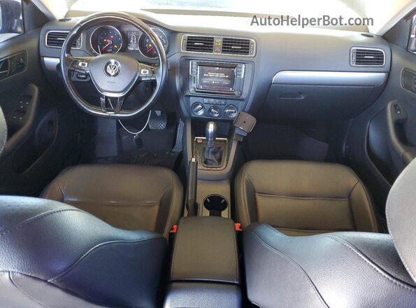 3VWDB7AJXHM219419 2017 VOLKSWAGEN JETTA Black Widok deski rozdzielczej