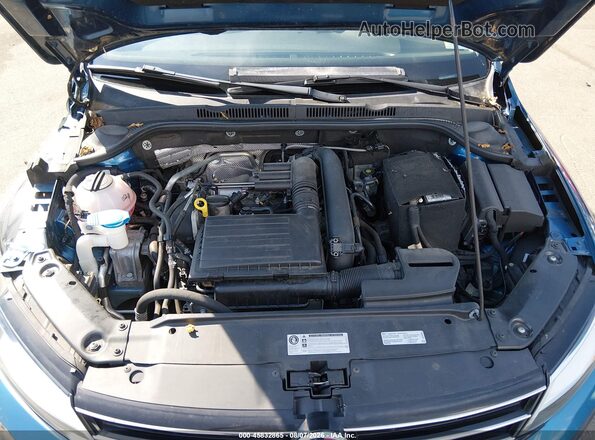 3VWDB7AJXHM342301 2017 VOLKSWAGEN JETTA Синий Вид сзади