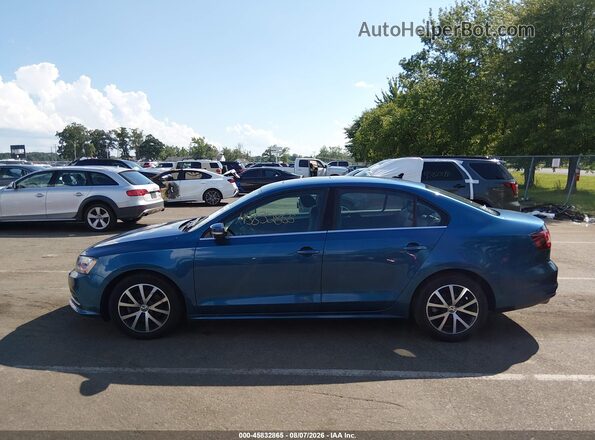 3VWDB7AJXHM342301 2017 VOLKSWAGEN JETTA Синий Панорамный вид салона 360°