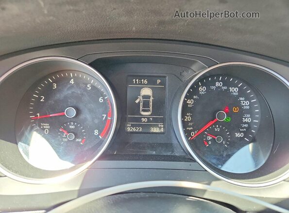 3VWDB7AJXHM371376 2017 VOLKSWAGEN JETTA Gray Widok zestawu wskaźników