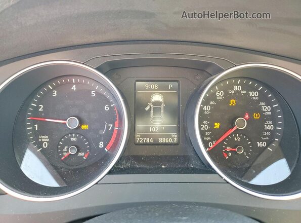 3VWDB7AJXHM390770 2017 VOLKSWAGEN JETTA Белый Вид щитка приборов