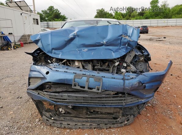 3VWE57BU2KM096534 2019 VOLKSWAGEN JETTA Синий Вид спереди