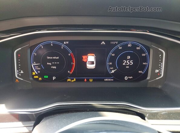 3VWE57BU2KM169076 2019 VOLKSWAGEN JETTA Black Սարքավորումների վահանակի տեսք