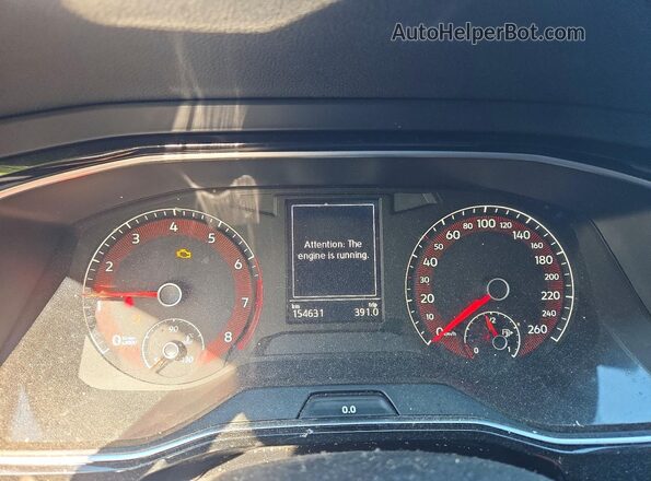 3VWE57BU6KM211524 2019 VOLKSWAGEN JETTA Black Вид щитка приладів