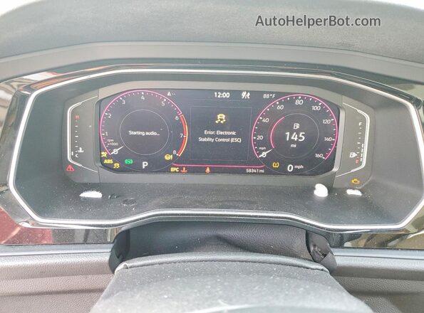 3VWE57BU6MM085152 2021 VOLKSWAGEN JETTA Белый Вид щитка приборов