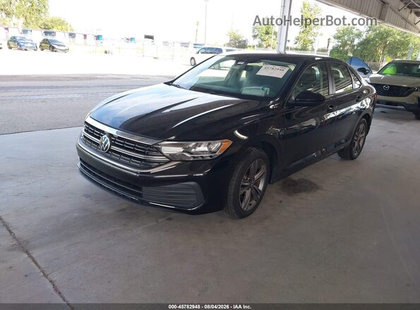 3VWEM7BU5NM026467 2022 VOLKSWAGEN JETTA Черный Передняя левая четверть