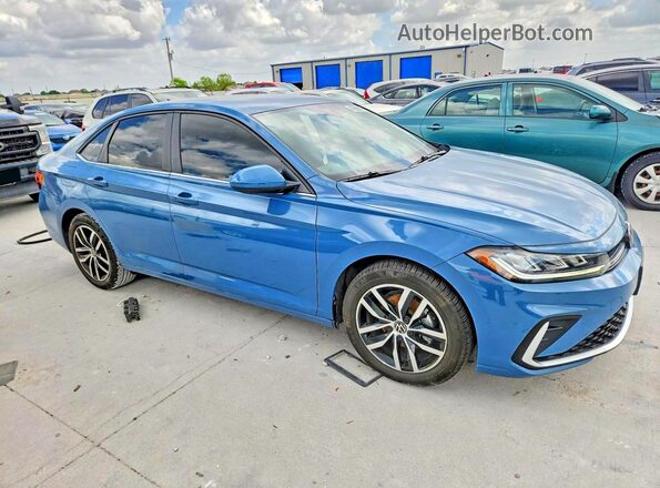 3VWEX7BU9SM033330 2025 VOLKSWAGEN JETTA Blue Передня права чверть