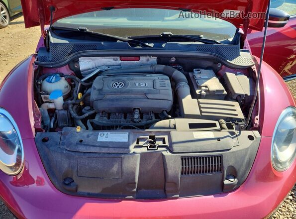3VWF17AT3HM606696 2017 VOLKSWAGEN BEETLE Pink უკანა სალონის ხედი