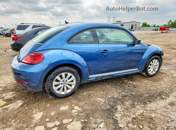 3VWF17AT4HM626956 2017 VOLKSWAGEN BEETLE Blue Задня права чверть