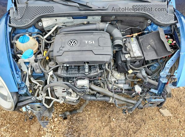 3VWF17AT4HM626956 2017 VOLKSWAGEN BEETLE Blue Вид задньої частини салону