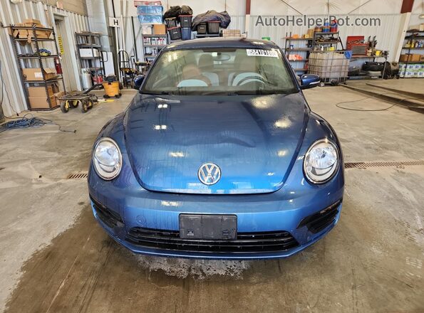 3VWF17AT5HM628540 2017 VOLKSWAGEN BEETLE Blue Vista de la etiqueta del VIN