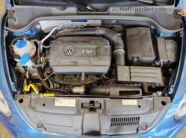 3VWF17AT5HM628540 2017 VOLKSWAGEN BEETLE Blue Vista interior trasera