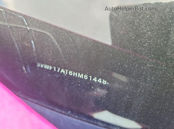 3VWF17AT6HM614484 2017 VOLKSWAGEN BEETLE Pink Շարժիչի բաժամունքի տեսք