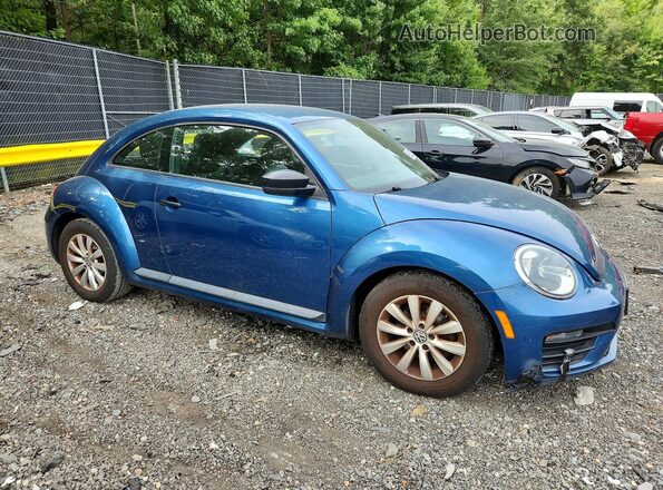 3VWF17AT8HM613398 2017 VOLKSWAGEN BEETLE Blue Delantero derecho