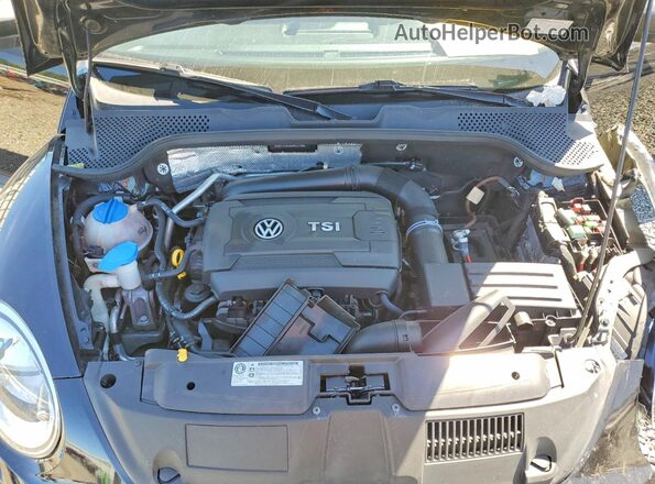 3VWF17ATXGM611392 2016 VOLKSWAGEN BEETLE Black Вид задньої частини салону