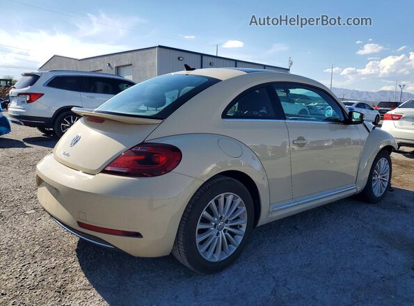 3VWFD7AT7KM703186 2019 VOLKSWAGEN BEETLE Cream Rear right