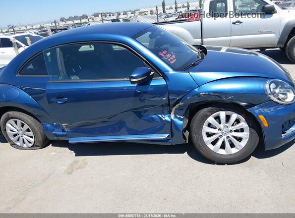 3VWFD7ATXKM713260 2019 VOLKSWAGEN BEETLE Blue Vista frontal
