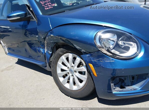 3VWFD7ATXKM713260 2019 VOLKSWAGEN BEETLE Blue Vista del cuadro de instrumentos