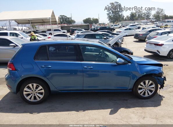3VWG17AUXJM273237 2018 VOLKSWAGEN GOLF Blue Սալոնի հետևի տեսք