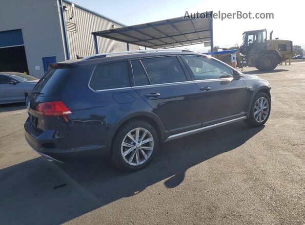 3VWH17AU0HM521865 2017 VOLKSWAGEN GOLF Синий Задняя правая четверть