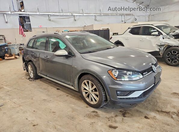 3VWH17AU1HM524628 2017 VOLKSWAGEN GOLF Серый Передняя правая четверть