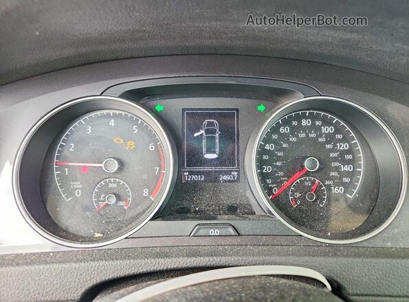 3VWH17AU1HM541512 2017 VOLKSWAGEN GOLF Blue Instrument cluster view
