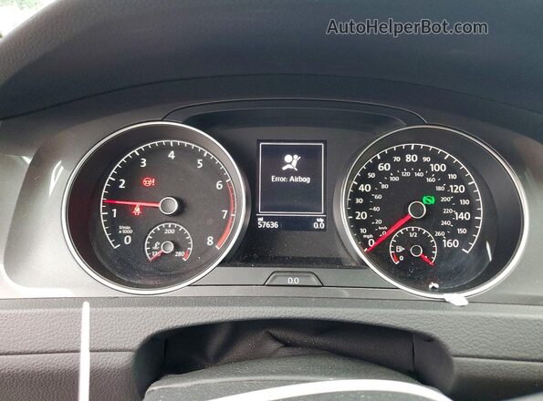 3VWH17AU4HM505152 2017 VOLKSWAGEN GOLF Gray Instrument cluster view